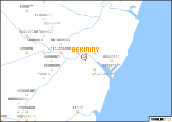 map of Bekininy