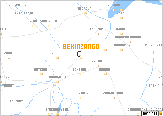 map of Békin Zango