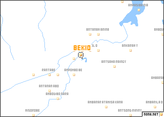 map of Bekio