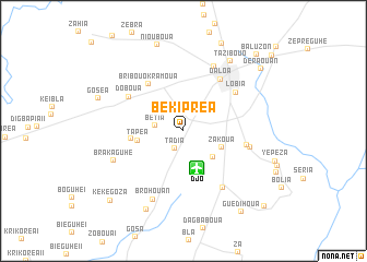 map of Békipréa