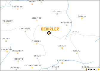 map of Bekirler