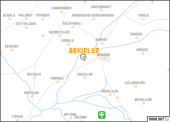 map of Bekirler