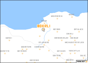 map of Bekirli