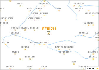 map of Bekirli