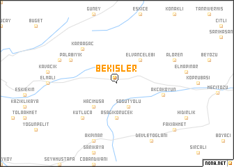 map of Bekişler