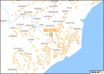 map of Bekkali