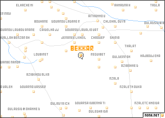 map of Bekkar