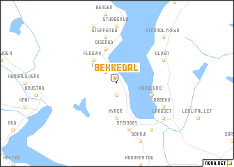 map of Bekkedal