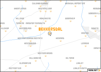 map of Bekkersdal