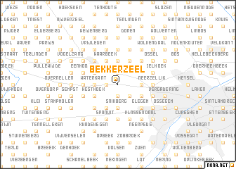 map of Bekkerzeel