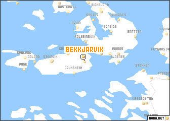 map of Bekkjarvik