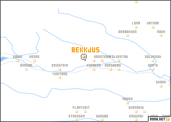 map of Bekkjus