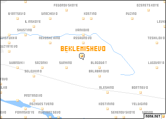 map of Beklemishevo