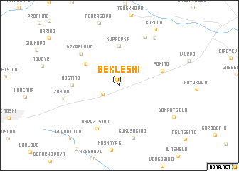 map of Bekleshi