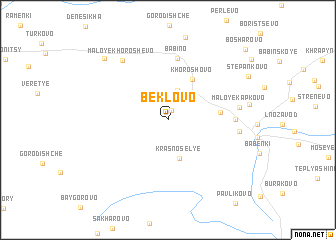 map of Beklovo