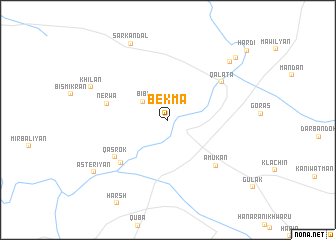 map of Bēkma