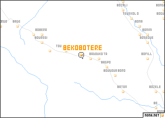 map of Beko-Botére