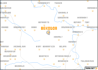 map of Bekodoa