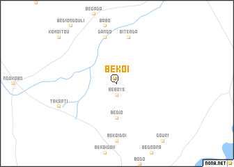 map of Bekoï