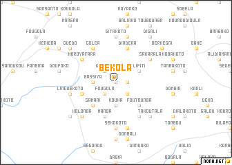 map of Békola