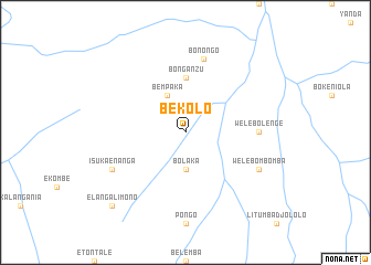 map of Bekolo