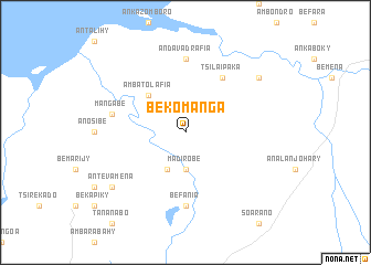 map of Bekomanga