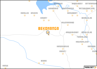 map of Bekomanga