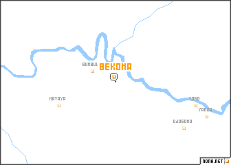 map of Bekoma