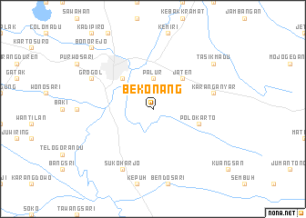 map of Bekonang