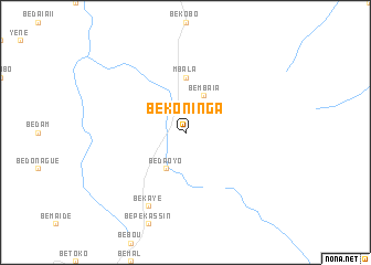 map of Békoninga