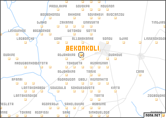 map of Békonkoli