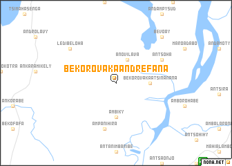 map of Bekorovaka Andrefana