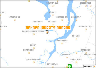 map of Bekorovaka Atsinanana