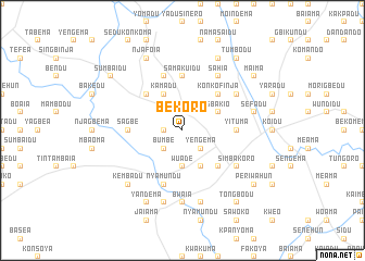 map of Bekoro