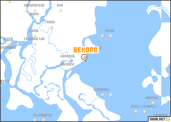 map of Bekoro