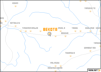 map of Békota