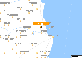 map of Bekotona