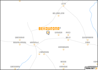 map of Bekourona