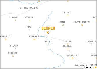 map of Bekren\