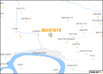 map of Bekryata