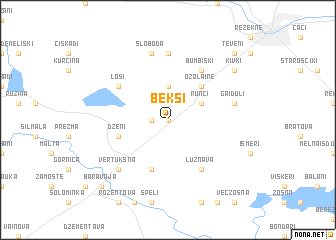 map of Bekši