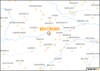 map of Bektakari