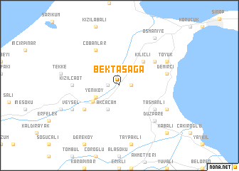 map of Bektaşağa