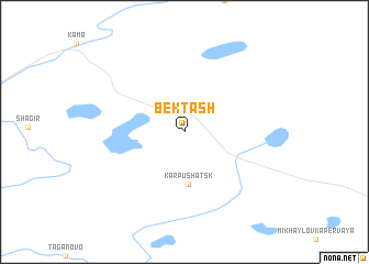 map of Bektash