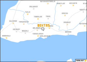 map of Bektaş
