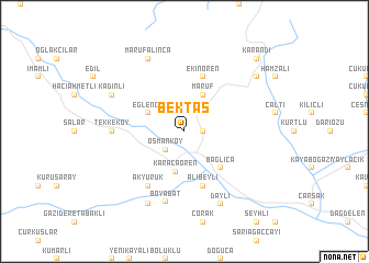 map of Bektaş