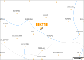 map of Bektaş