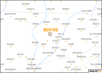 map of Bektaş