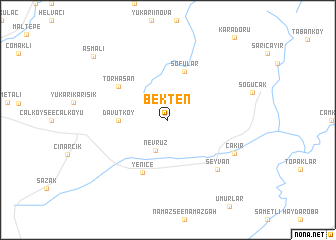 map of Bekten