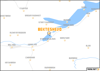 map of Bekteshevo